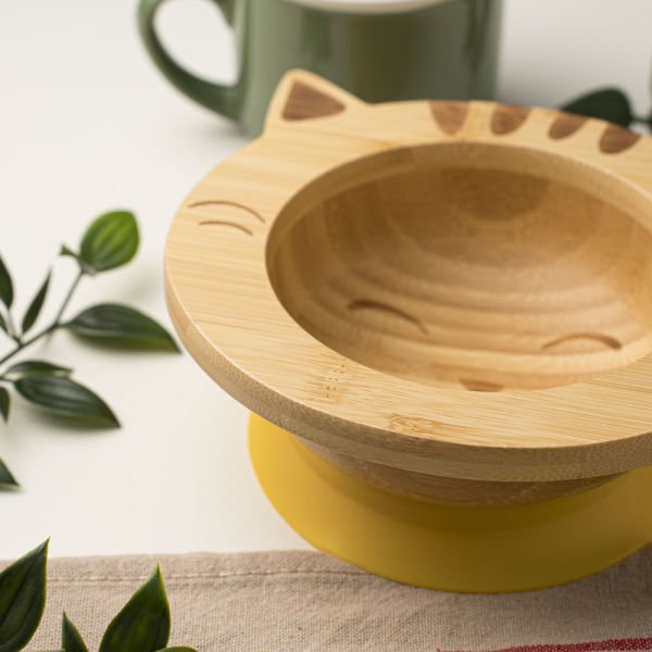 Kitten Bamboo Bowl