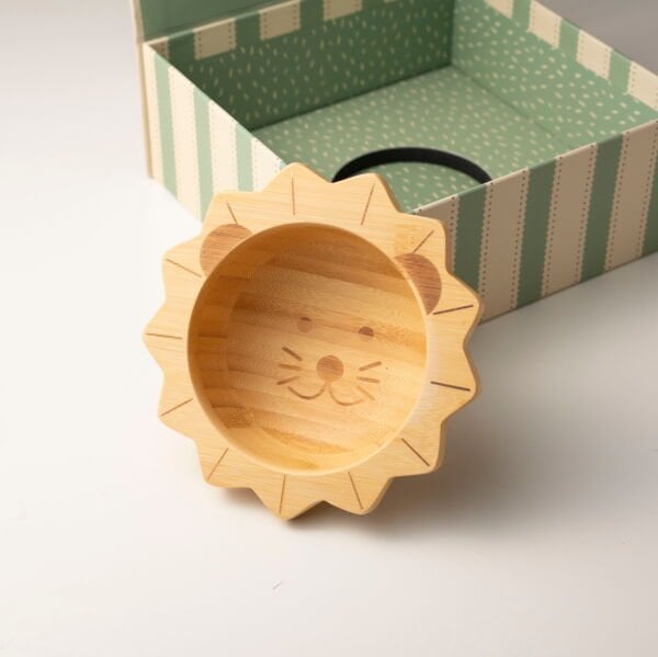 Lion Bamboo Bowl