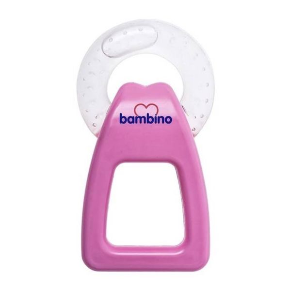 Bambino Tutma Saplı Sulu Diş Halkası - Pembe
