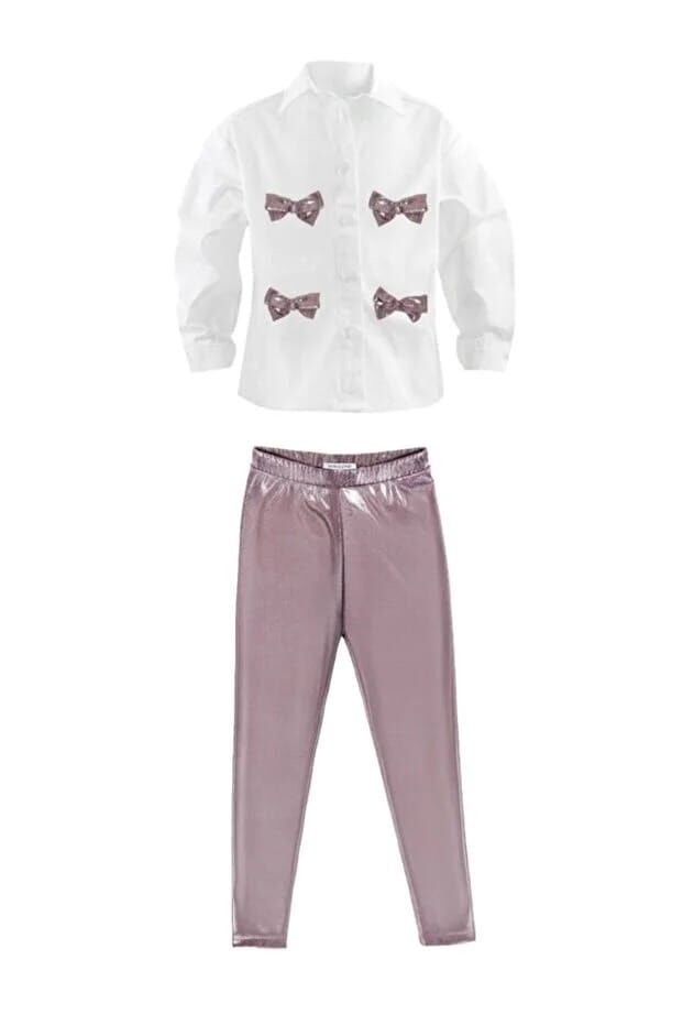 MON ICONE Lila Gömlek Tayt Set