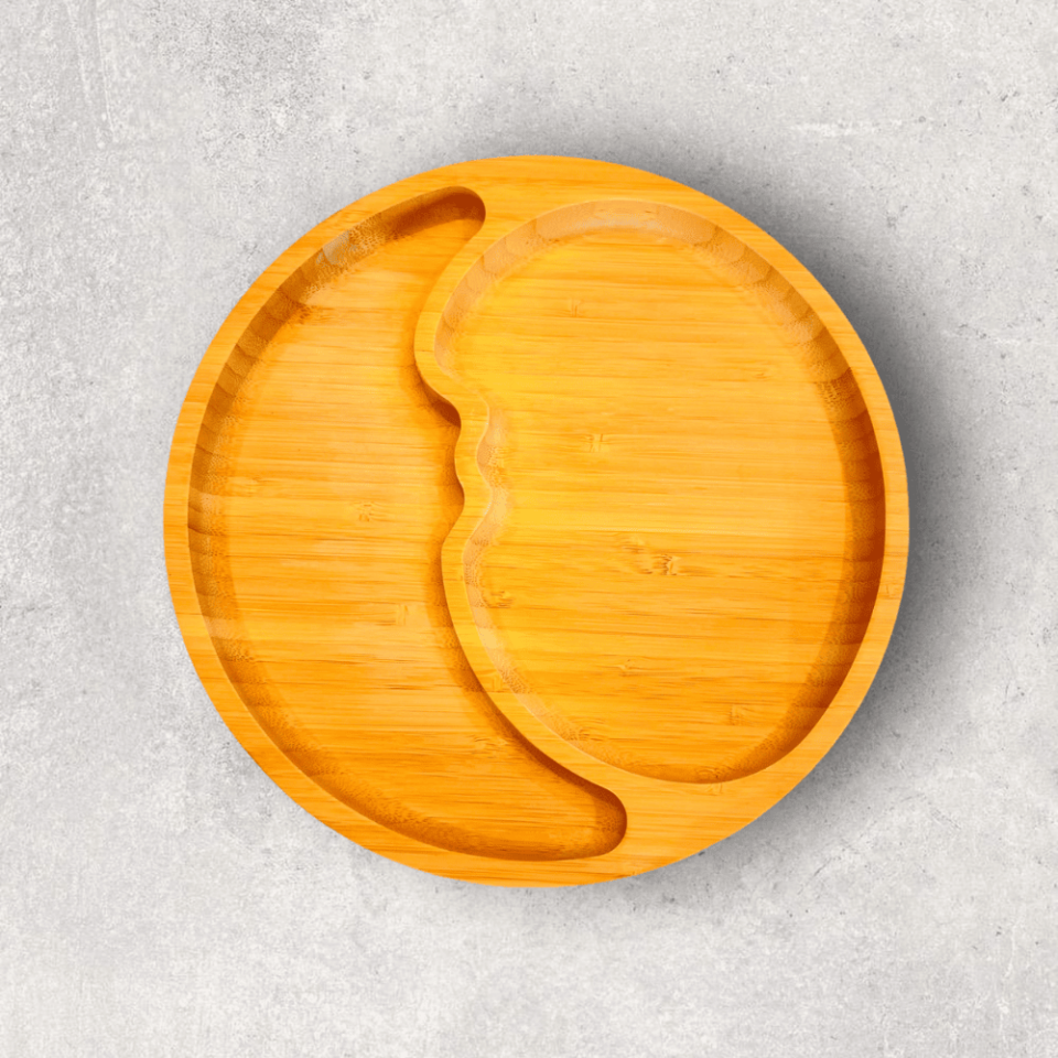 Grandpa Moon Bamboo Plate