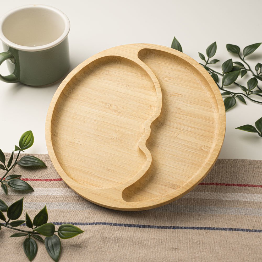 Grandpa Moon Bamboo Plate