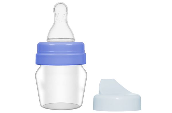 Bambino Biberon Silikon Emzik Mini Cam 30 ml - Mavi