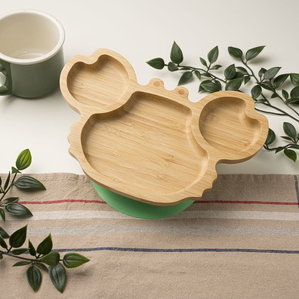 Crab-shaped Bamboo Plate