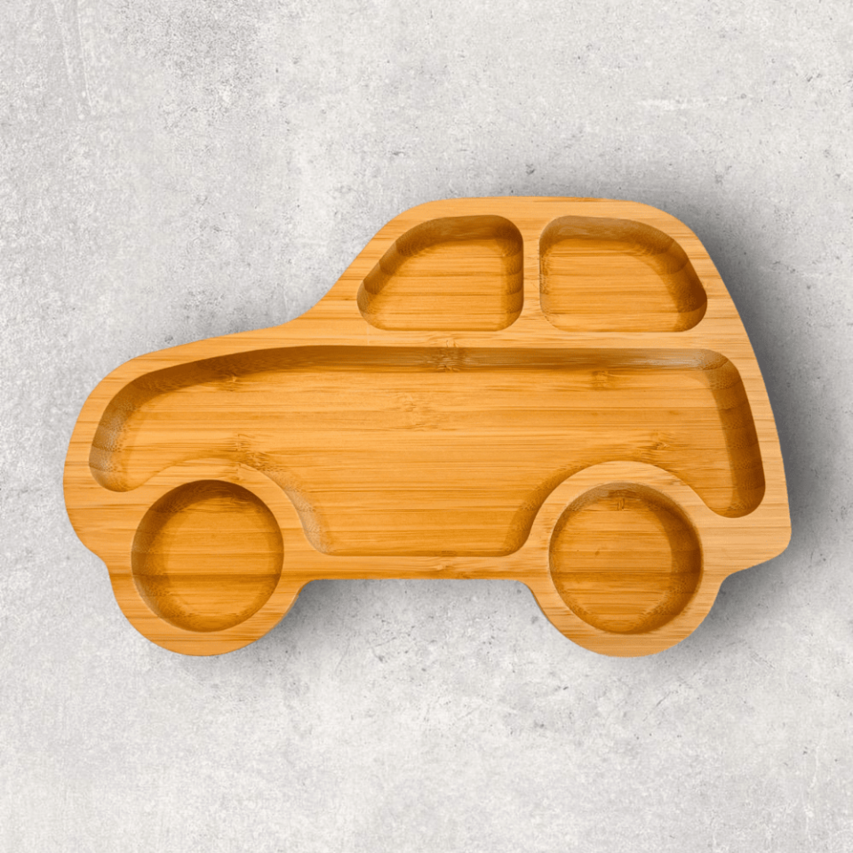 Araba Bambu Bölmeli Tabak