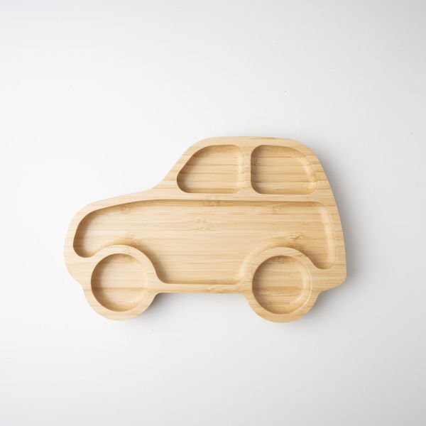 Araba Bambu Bölmeli Tabak