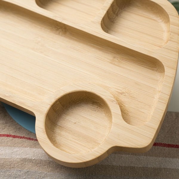 Araba Bambu Bölmeli Tabak