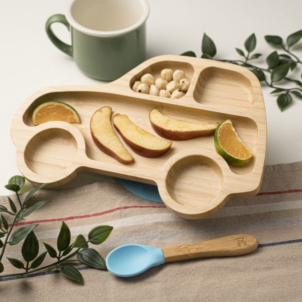 Araba Bambu Bölmeli Tabak