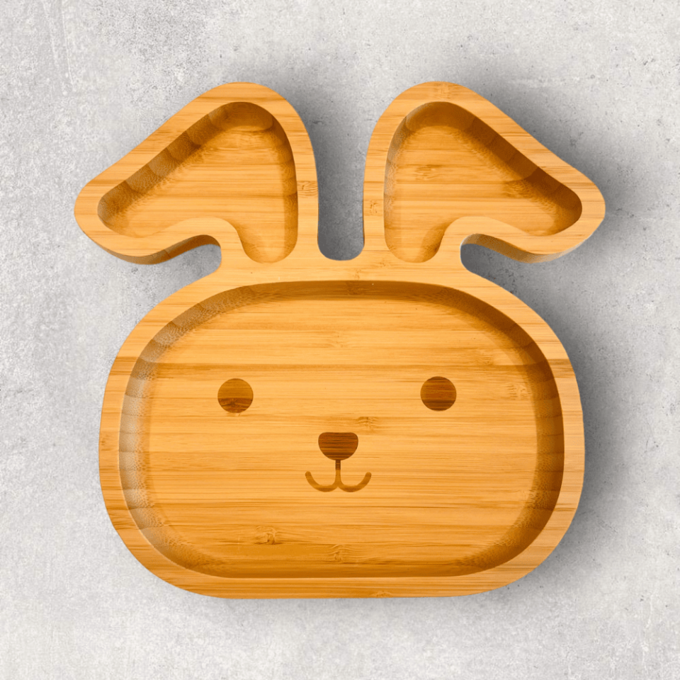 Tavşan Bölmeli Bambu Tabak