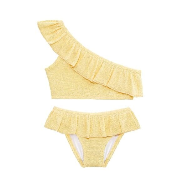 Sand Mother Butter Yellow Sand Wave Lambada Bikini Set