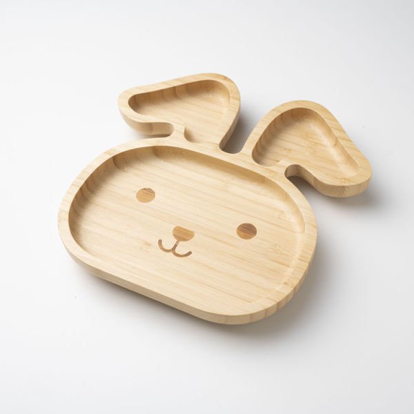 Tavşan Bölmeli Bambu Tabak