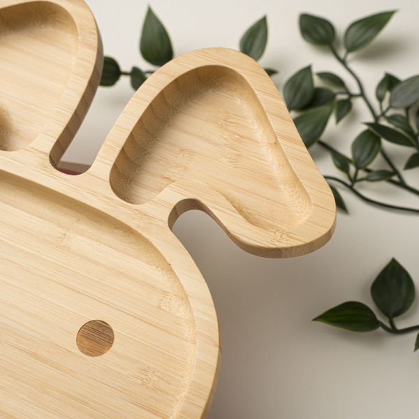 Tavşan Bölmeli Bambu Tabak