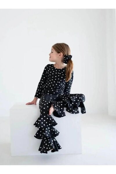 MON ICONE  Yıldız Desenli Pantolon + Bluz Set