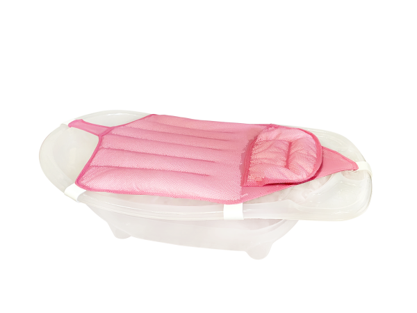 Sema Baby Köpüklü Kafa Destekli Bebek Banyo Filesi - Pembe
