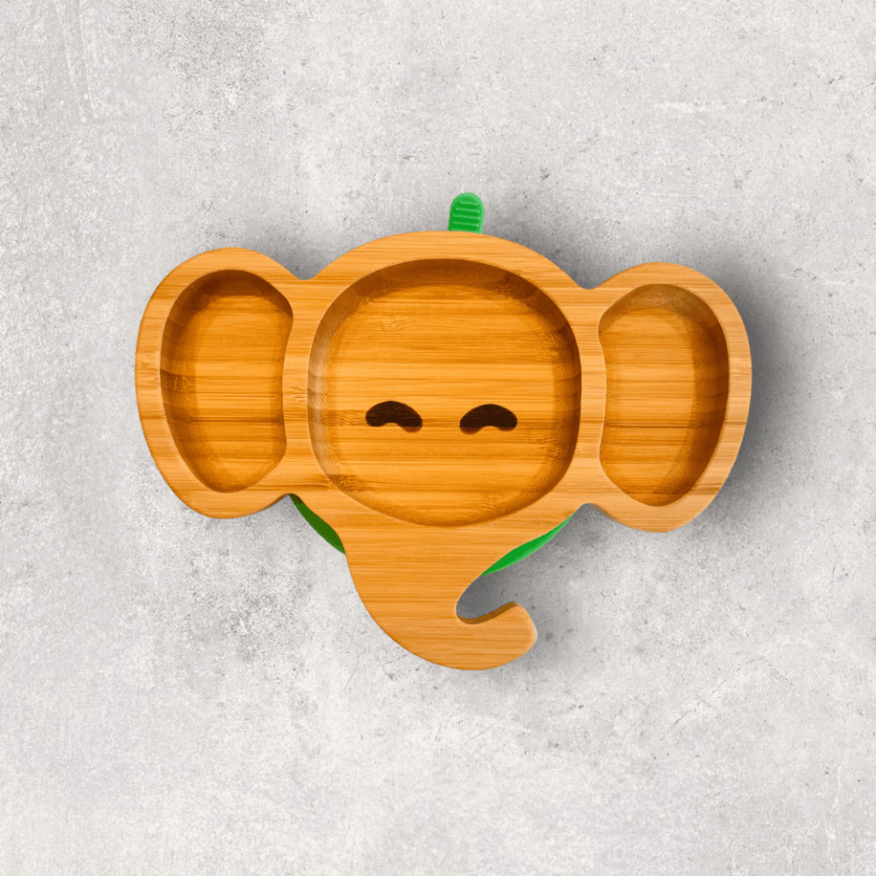 Fil Surat Bambu Bölmeli Tabak