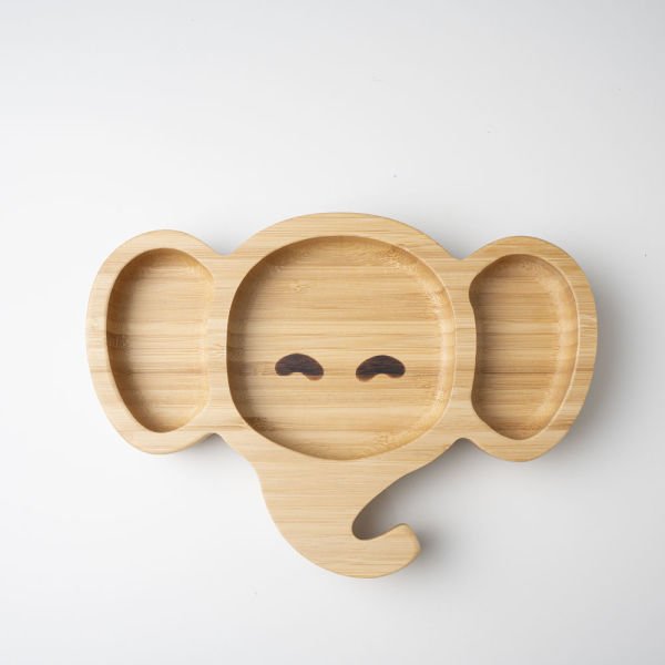 Fil Surat Bambu Bölmeli Tabak