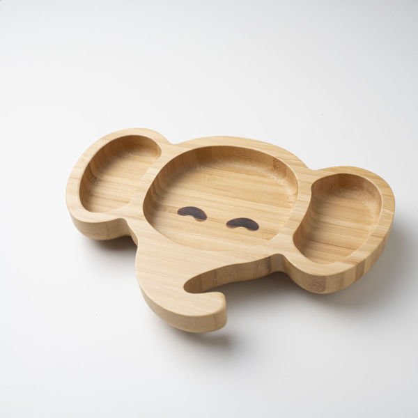 Fil Surat Bambu Bölmeli Tabak