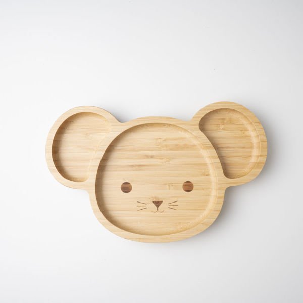 Minik Fare Surat Bambu Bölmeli Tabak