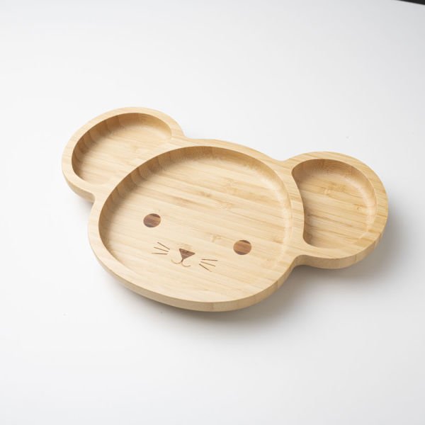 Minik Fare Surat Bambu Bölmeli Tabak