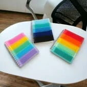 Taros Unick Color Tırtıklı Silikon A5 Defter