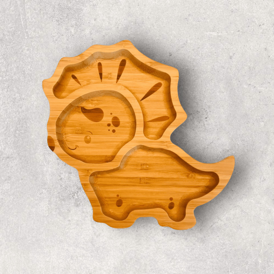 Dinosaur Bamboo Divided Plate