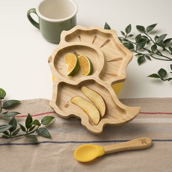 Dinosaur Bamboo Divided Plate