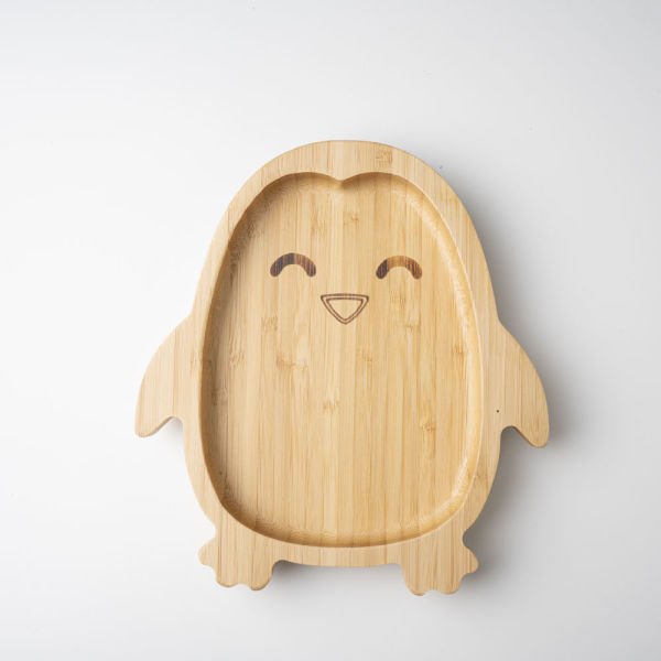 Penguin Bamboo Plate