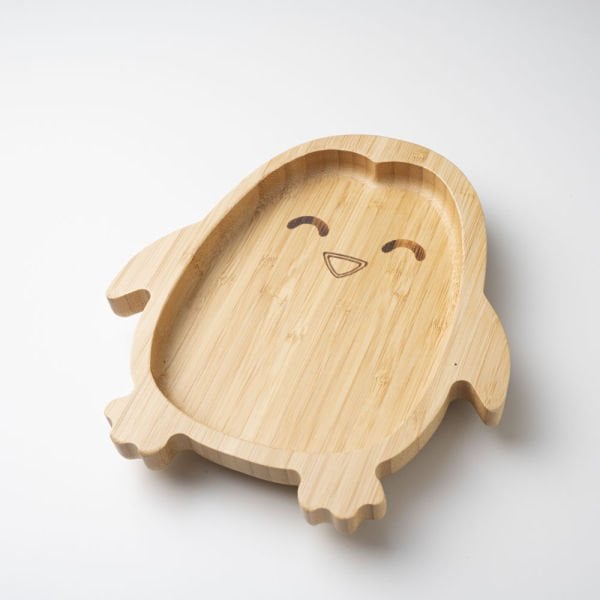 Penguin Bamboo Plate