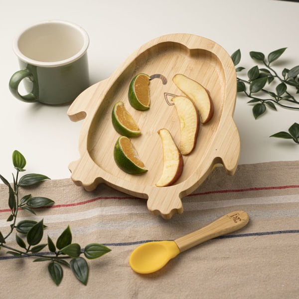 Penguin Bamboo Plate