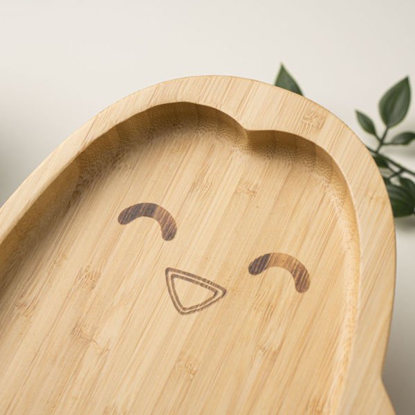 Penguin Bamboo Plate
