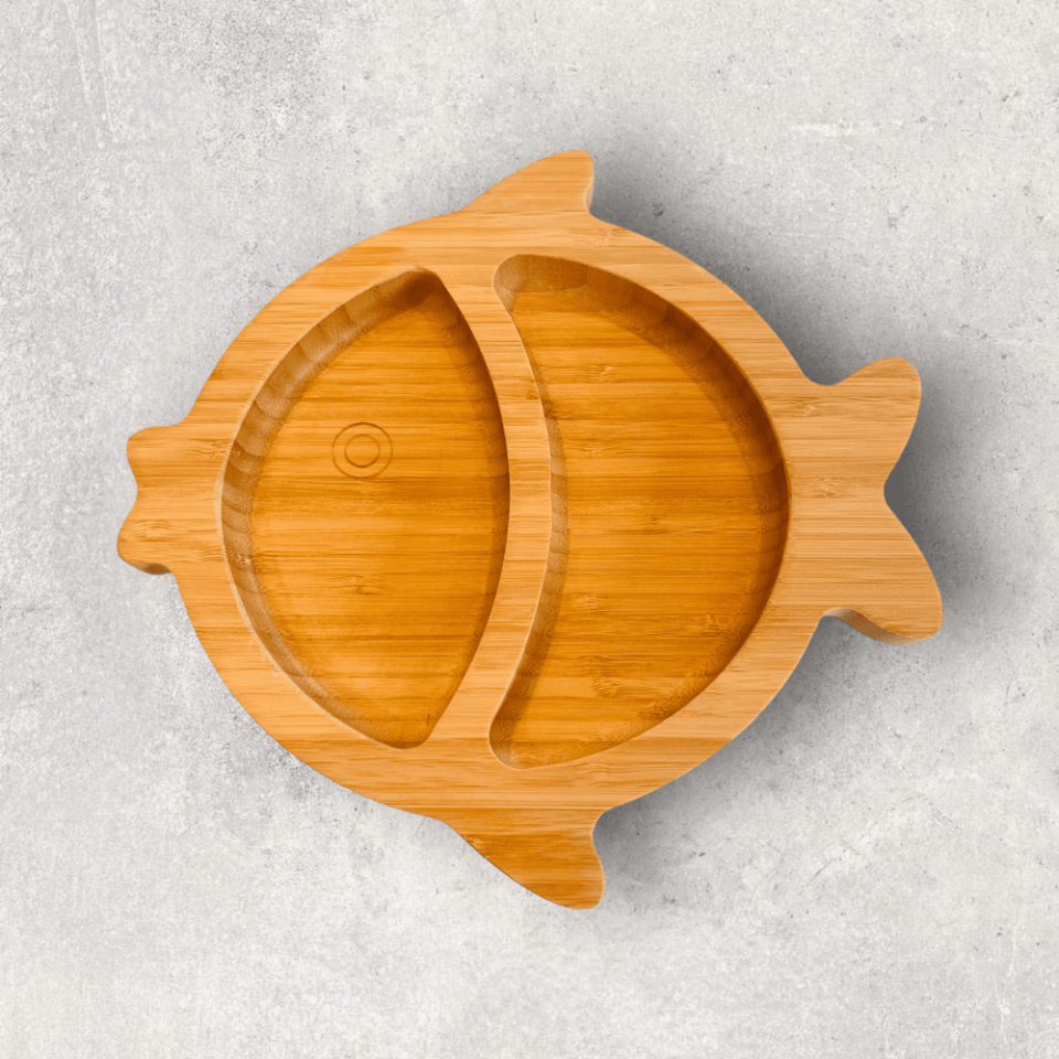 Balık Bölmeli Bambu Tabak