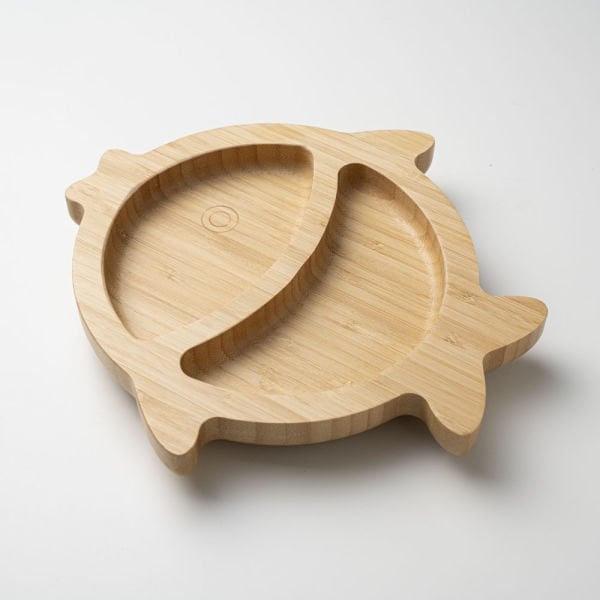 Balık Bölmeli Bambu Tabak