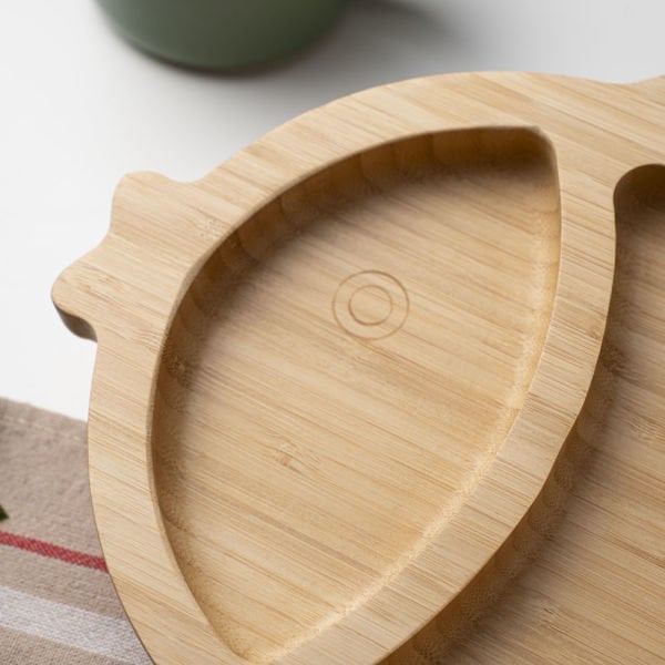 Balık Bölmeli Bambu Tabak