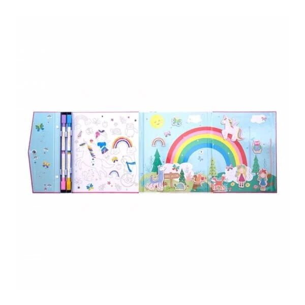 FLOSS&ROCK Floss & Rock Mıknatıslı Çoklu Oyun Seti - Rainbow
