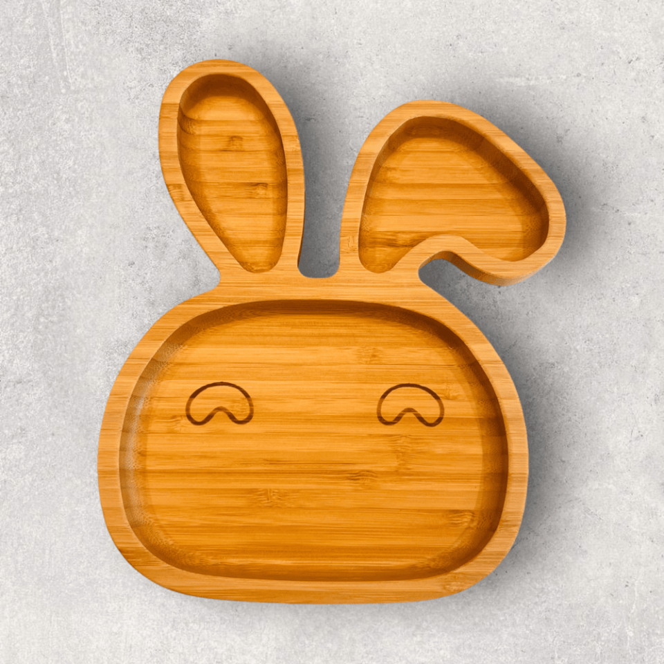 Rabbit Bamboo Divided Plate