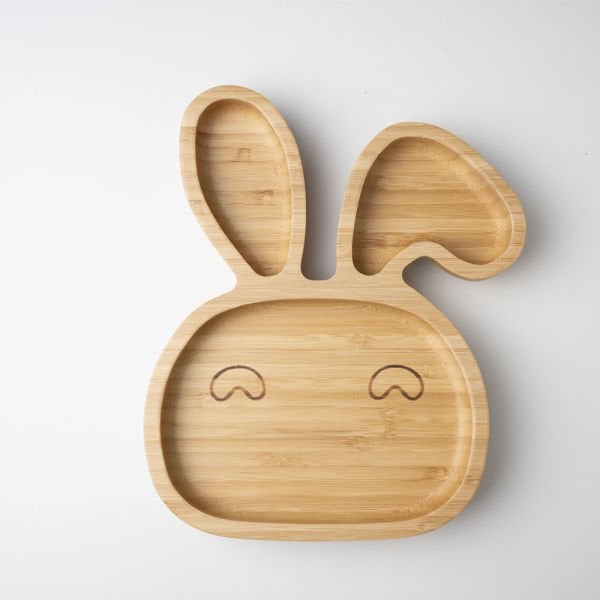 Rabbit Bamboo Divided Plate