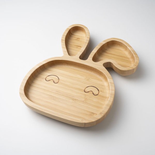 Rabbit Bamboo Divided Plate