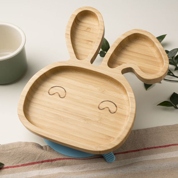 Rabbit Bamboo Divided Plate