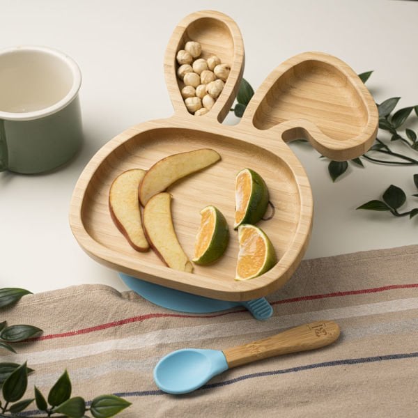 Rabbit Bamboo Divided Plate