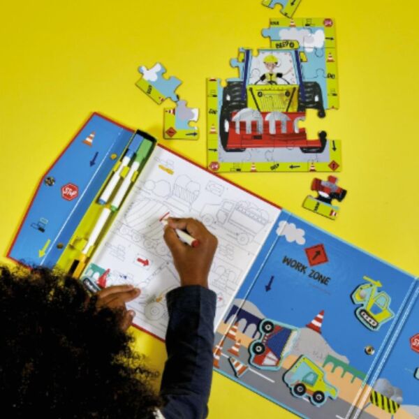 FLOSS&ROCK Mıknatıslı Çoklu Oyun Seti / Construction