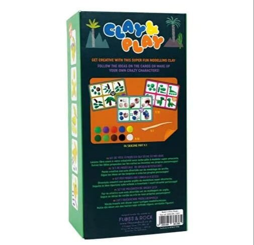 FLOSS&ROCK Clay And Play Hava İle Kuruyan Kil Seti/ Dino