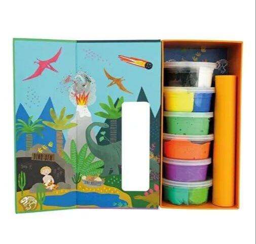 FLOSS&ROCK Clay And Play Hava İle Kuruyan Kil Seti/ Dino
