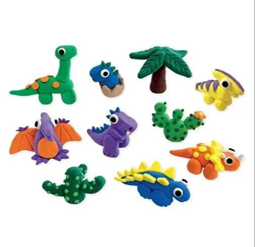 FLOSS&ROCK Clay And Play Hava İle Kuruyan Kil Seti/ Dino