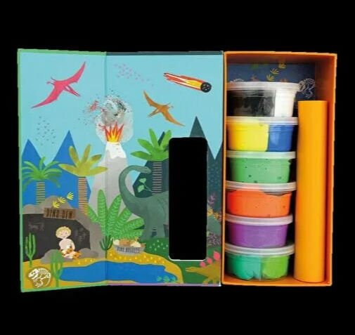 FLOSS&ROCK Clay And Play Hava İle Kuruyan Kil Seti/ Dino
