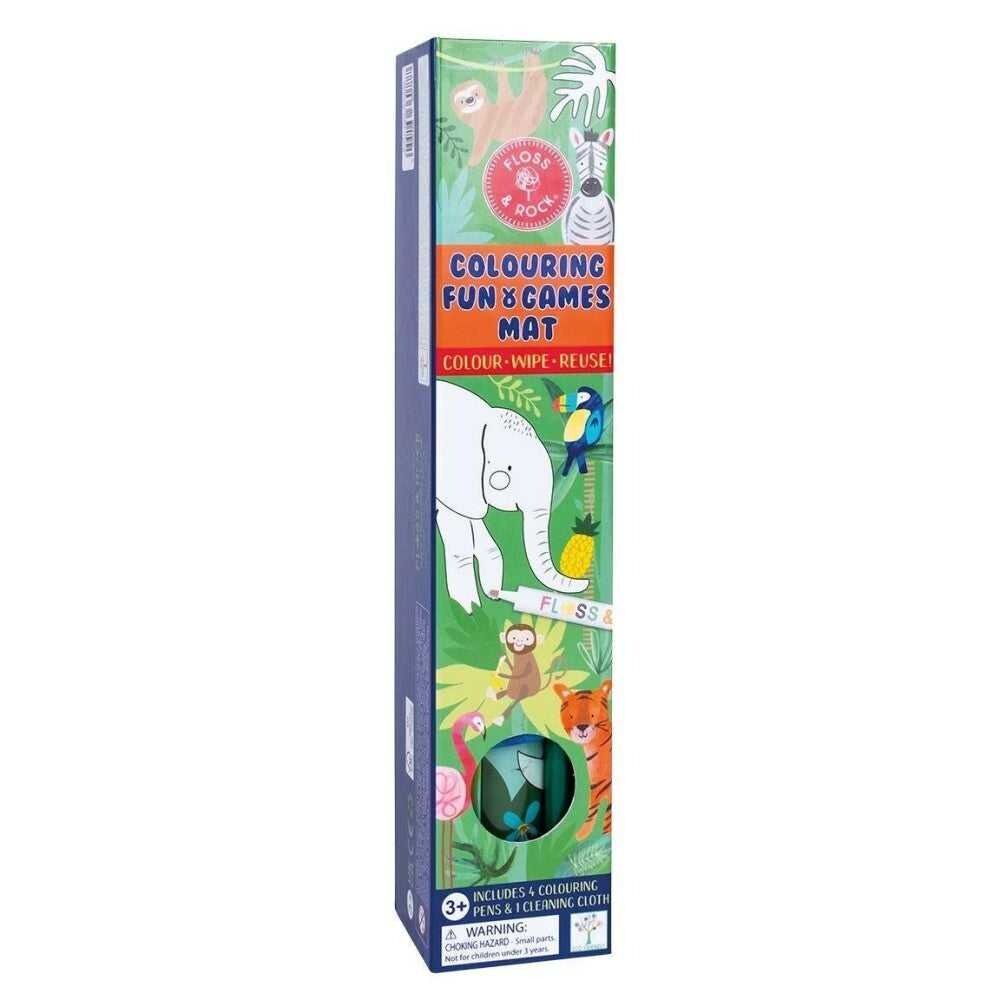 FLOSS&ROCK Boyanabilir Oyun ve Aktivite Matı / Jungle