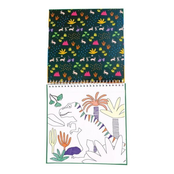 FLOSS&ROCK Magic Boyama Kitapları / Dino