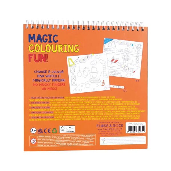 FLOSS&ROCK Magic Boyama Kitapları - Construction