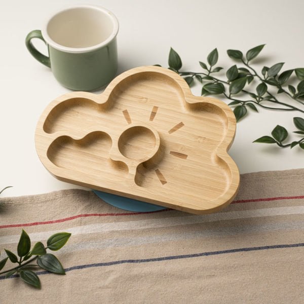 Cloud Bamboo Divided Plate