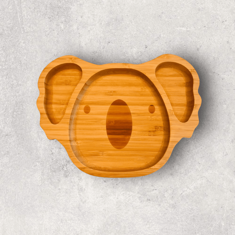 Koala Bamboo Divided Plate