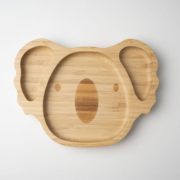 Koala Bamboo Divided Plate
